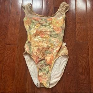 CUSTOM HIGH CUT FLORAL LEOTARD